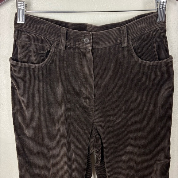 Lauren Ralph Lauren Brown Corduroy Pants High Rise Straight Leg Women’s Sz 8 VTG - Picture 5 of 5